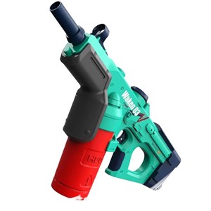 اسباب بازی تفنگ آب پاش شارژی سبز-آبی Electric Water Gun WAKEN 03 _اسباب بازی تفنگ